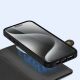 6. Dux Ducis Lawa Lederhülle für iPhone 15 Pro - Schwarz