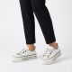 5. Weiße Damen-Sneaker aus Leder mit Plateausohle, Modell Goe T2N4072