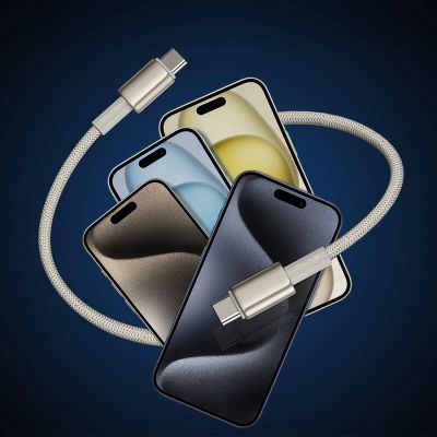 12. Baseus Tungsten Gold USB-C / USB-C 100W 2m Kabel - Gold