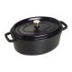 STAUB Ovaler Gusseisentopf 4,2 l Schwarz