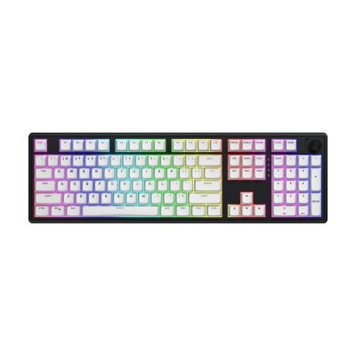 23. HATOR Skyfall Wireless 100 Gaming-Tastatur USB + RF Wireless + Bluetooth QWERTZ US Englisch Schwarz, Weiß