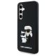 2. Karl Lagerfeld 3D Rubber Karl&Choupette Hülle für Samsung Galaxy S24 FE - Schwarz