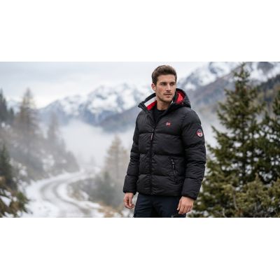 7. Herrenparka Geographical Norway ANCELO BLACK DB MEN 001 (WY4478H/GN-BLACK)