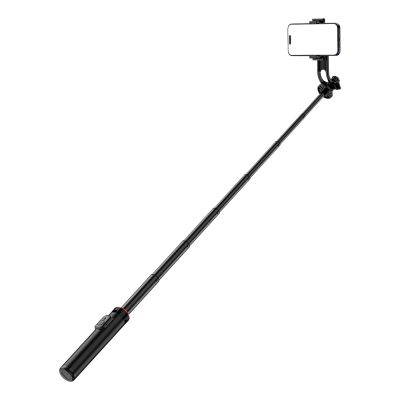 2. Selfie Stick WC1Y2S Teleskopstativ 1,3 m aus Aluminiumlegierung mit Telefonhalter – Schwarz