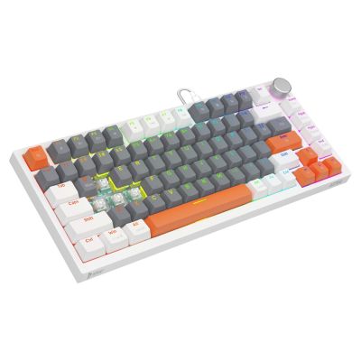 9. SAVIO MAGNETISCHE TASTATUR ASTRAL WHITE OUTEMU WHITE JADE RGB 3 TASTENKAPPEN FARBEN