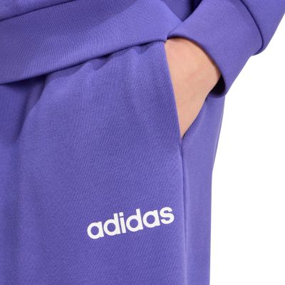 4. adidas Essentials Linear French Terry Damenhose mit Bündchen, Lila KF8363