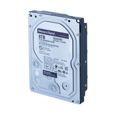 4. HDD WD Purple WD85PURZ (8 TB; 3,5"; 256 MB; 5640 U/min)