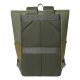 7. Rivacase Eden Rucksack Reiserucksack Olivgrünes gewachstes Leder (Pull-Up), Polyester, recyceltes Polyethylenterephthalat (rPET)