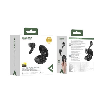 5. Acefast W3 In-Ear Wireless ANC TWS Kopfhörer - Schwarz