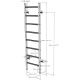 13. Turnwand aus Holz und Metall mit 4 Griffen und Bank, 200 W
