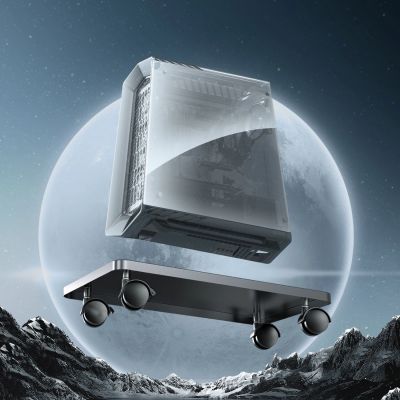 4. Orico CPB6 Computerständer mit Rädern, Schwarz