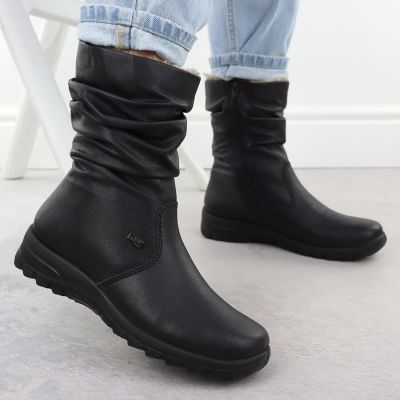 7. Wasserdichte Damen-Ankle-Boots aus Leder mit Membranisolierung RIEKER Z7171-01