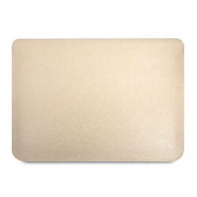 3. Guess Saffiano Triangle Logo-Hülle für einen 14-Zoll-Laptop – Beige