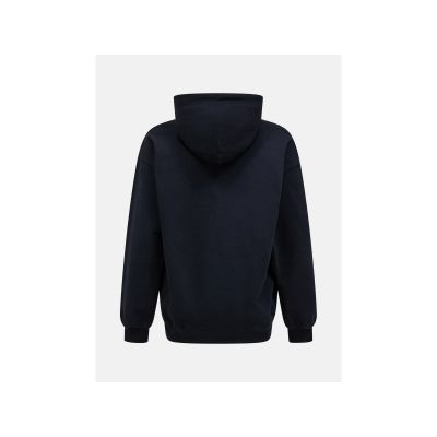 3. PEAK PERFORMANCE M Herren-Kapuzenpullover mit Frottee-Grafik, schwarz