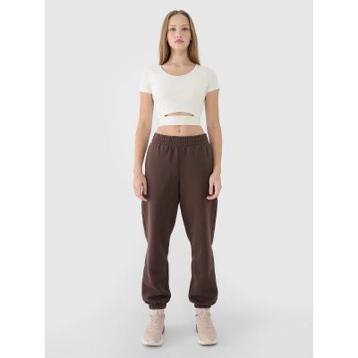 4. Damen Crop Top schlichtes T-Shirt 4F 4FRSS25TTSHF2695-11S