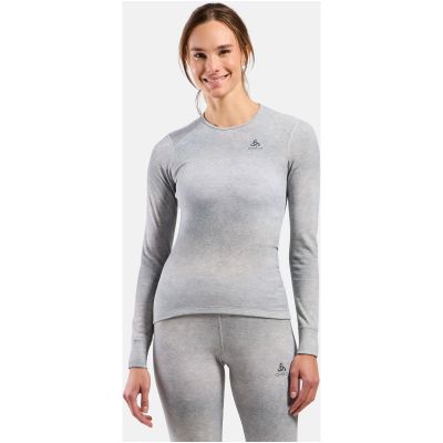 3. Damen-Thermounterhemd Odlo Active Warm X Pow BL Top Crew Neck L/S – Silver Grey, Größe: M