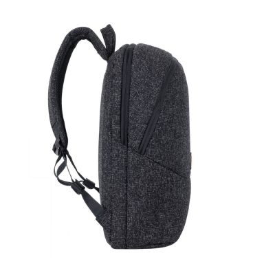 3. RIVACASE Anvik 15,6"-Laptop-Rucksack, 15 l, schwarz, aus wasserdichtem Material, Fächer für ein 10,5"-Tablet, Smartphone, Dokumente, Zubehör, Trinkflasche