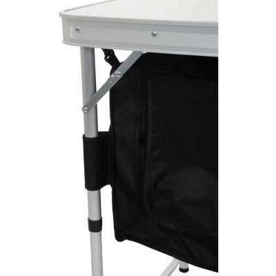 22. Klappbarer Campingtisch 120 x 47 x 70/62/54 cm mit Kleiderschrank 33 x 30 x 36 cm