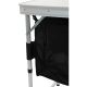 22. Klappbarer Campingtisch 120 x 47 x 70/62/54 cm mit Kleiderschrank 33 x 30 x 36 cm