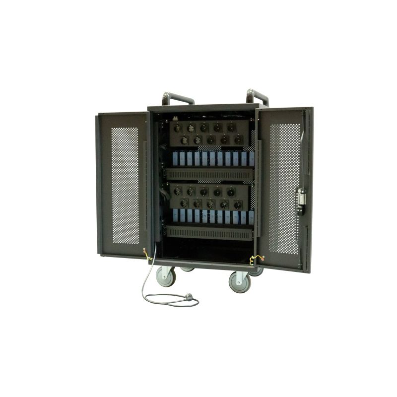 9. Avtek International Avtek Charging Cart 20 Tragbarer Geräte-Management-Schrank Schwarz