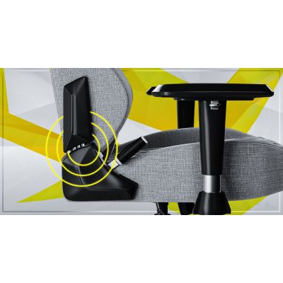 19. HATOR Darkside 3M Stoff Universal-Gaming-Stuhl Grau
