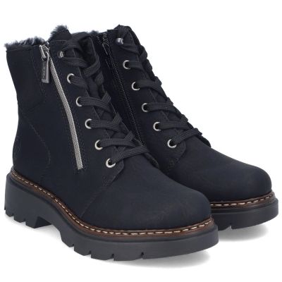 4. Bequeme Damen-Trekkingschuhe in Schwarz Rieker 76720-00