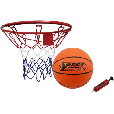 9. Basketballkorb 45 cm mit Ball und Pumpe, beste Sportausrüstung