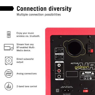 8. Monkey Banana Gibbon AIR 2-Wege-Funkfernbedienung Rot 60W