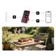 4. Meatmeet X Pro Küchenthermometer mit Bluetooth-/WLAN-App für Grill, Backofen und Smoker – Schwarz