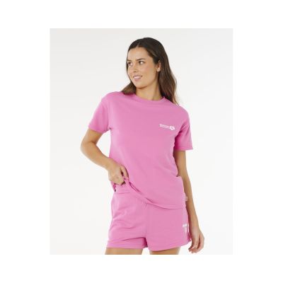 RIP CURL Surf Puff Party Pack Relaxed Pink Damen-T-Shirt