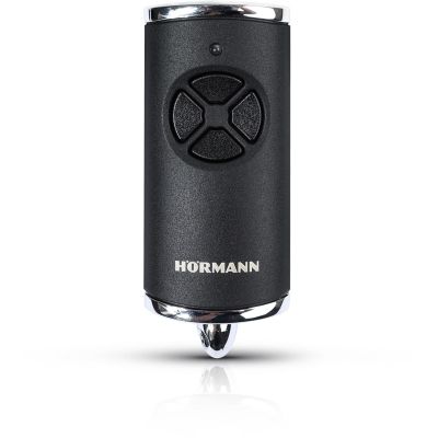 Hormann HSE 4 868 MHz BiSecure Fernbedienung (matt schwarz, Chromabdeckungen)