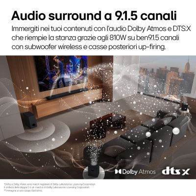 24. LG S95TR Soundbar 9.1.5 Kanäle 810 W Bluetooth 5.1 Dolby Atmos Schwarz