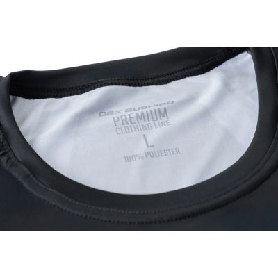 5. Grauer Kurzarm-Rashguard mit DBX Bushido-Logo