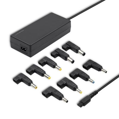 Qoltec 50012.90W Notebook-Netzteil (20V; 4,5A, 4,62A, 4,74A, 4,9A; 90W; 11mm, 4,8mm, 5,0mm, 5,5mm, 6,5mm, 7,4mm x 1,7mm, 2,5mm, 3,2mm, 4,2mm, 4,3mm, 5mm)