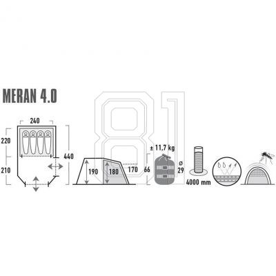 5. High Peak Meran 4 Zelt 11806