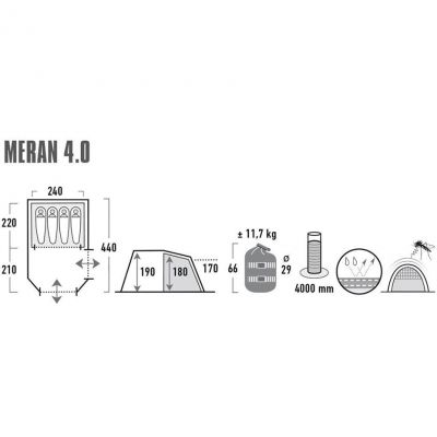 5. High Peak Meran 4 Zelt 11806