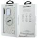 8. Karl Lagerfeld IML Glitter Karl & Choupette Heads Logo MagSafe Hülle für iPhone 16 Pro - Grau