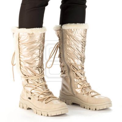 20. Rieker W RKR640 wasserdichte hohe Schneestiefel beige