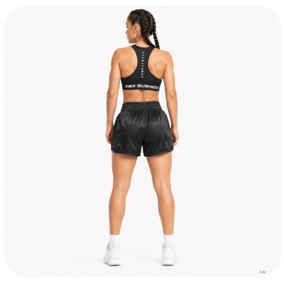 6. Schwarze Muay-Thai-Shorts für Damen von COMBATWEAR | DBX Bushido