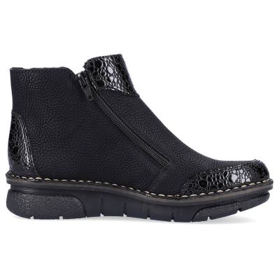 25. Bequeme, isolierte Stiefeletten mit Reißverschlüssen Rieker W RKR555