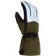 VIKING Norvik Pro Freeride-Handschuhe für Erwachsene, Khaki mit weißem Leder, Größe 6
