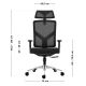 6. Manager 3.3 Schwarzer Drehstuhl