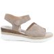 2. Beige Jezzi Keilsandalen aus Leder für Damen, Größe 26SD18-32