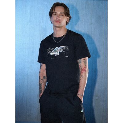 4. Herren-T-Shirt mit Aufdruck, regulär, Größe 4F 4FRSS26TTSHM3662-20S