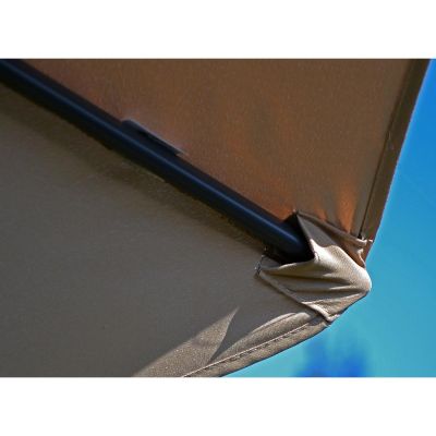 6. Gartenschirm 300 cm, faltbar, beige