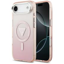 Guess IML Gradient Triangle Logo MagSafe iPhone Air Hülle - Pink