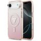 Guess IML Gradient Triangle Logo MagSafe iPhone Air Hülle - Pink