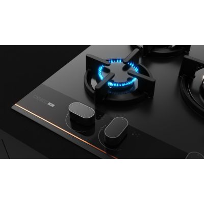 6. Teka GBC 75 Infinity G1 Schwarz Einbaugerät 70 cm Gas 5 Zonen