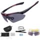 Rockbros 10001 Polarisierte Radsportbrille - Schwarz und Rot