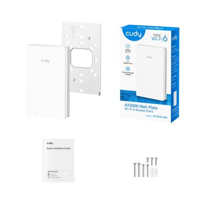 6. Access Point Cuddy AP3000 WLAN 2976 Mbit/s PoE Weiß